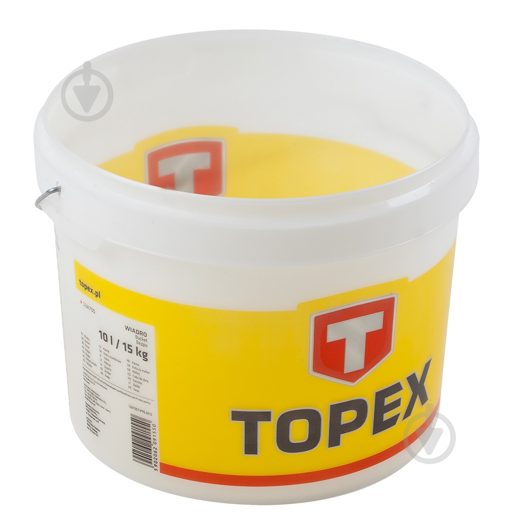 Ведро строительное Topex 10 л 13A700 - фото 1 Ведро строительное Topex 10 л 13A700 - фото 1