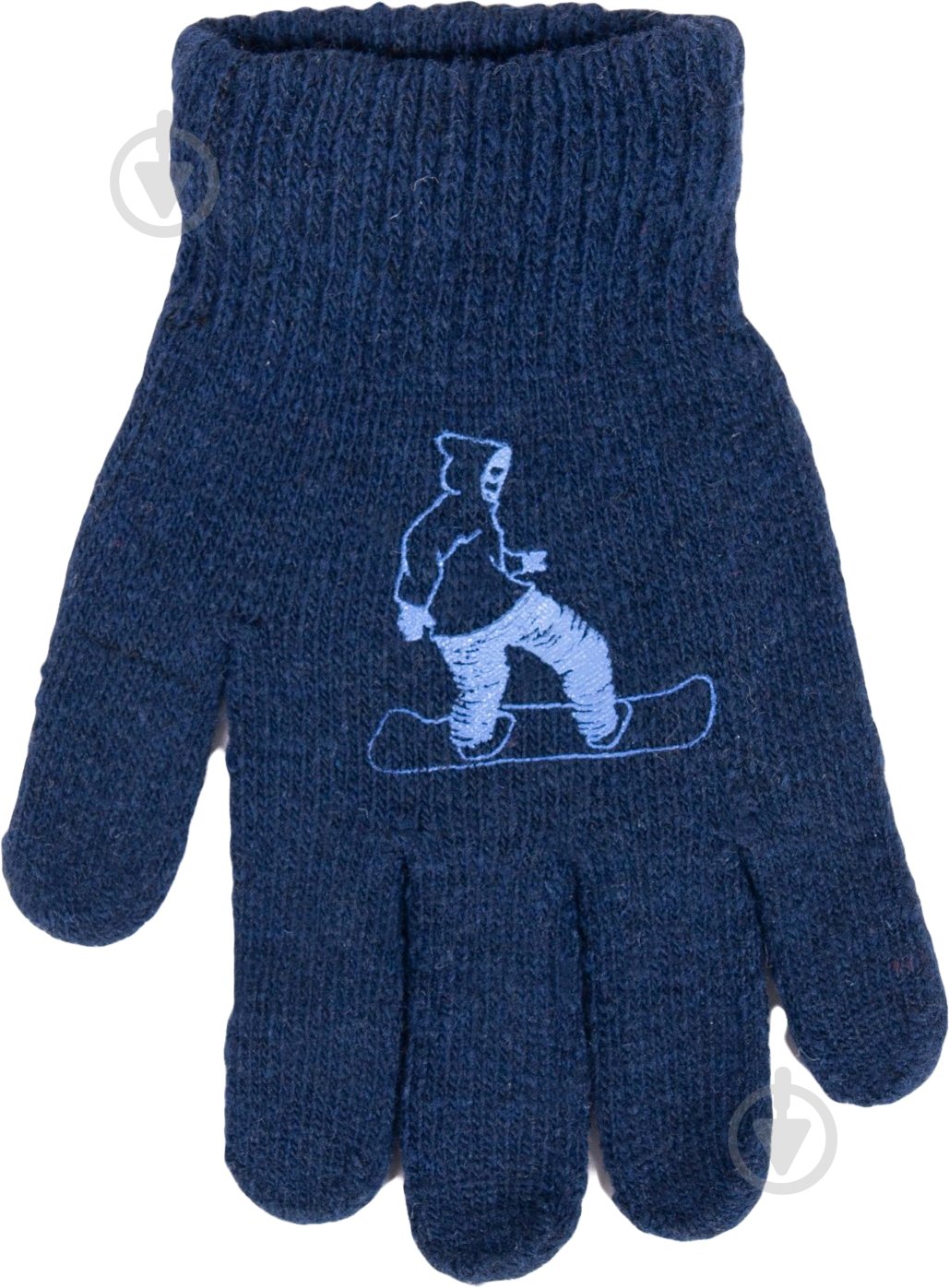 Рукавички YO! р.18 темно-синій - фото 1
