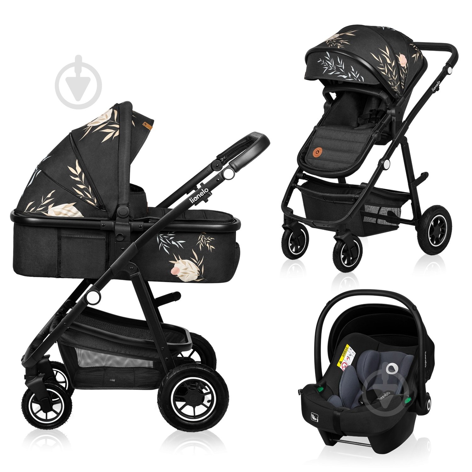 Коляска 3 в 1 Lionelo Amber 3in1 Lovin - фото 1