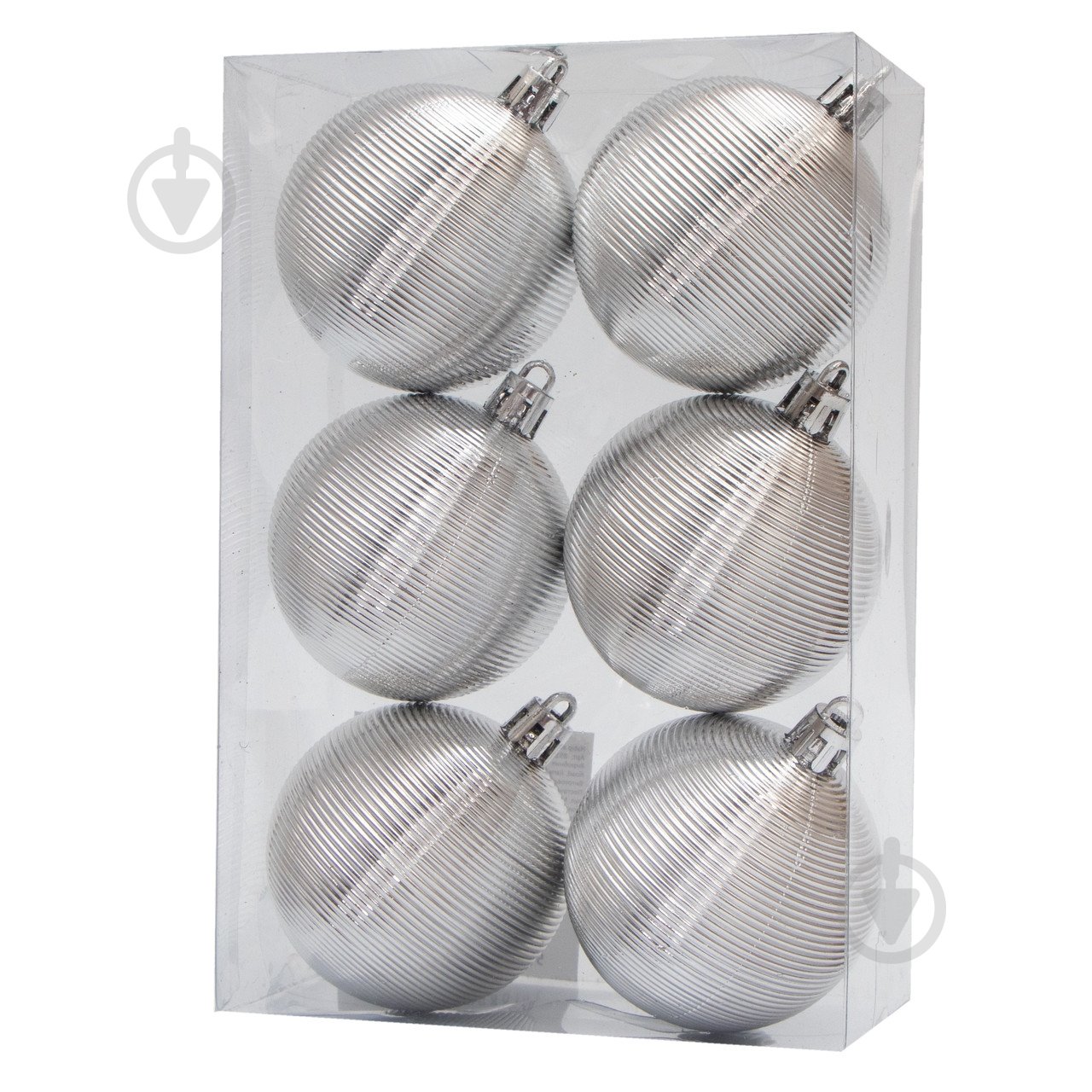 Набір ялинкових куль Девілон 891718 d60 мм 6 шт./уп. - фото 1