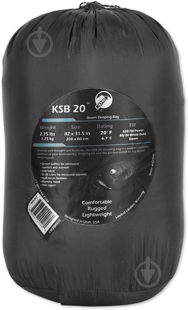 Спальный мешок Klymit KSB 20 Synthetic Sleeping Bag - фото 4 Спальный мешок Klymit KSB 20 Synthetic Sleeping Bag - фото 4