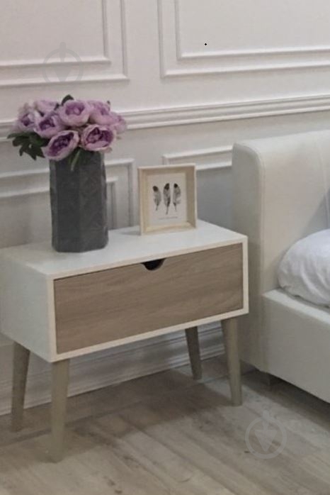 Тумба приліжкова Embawood Грей білий - фото 2