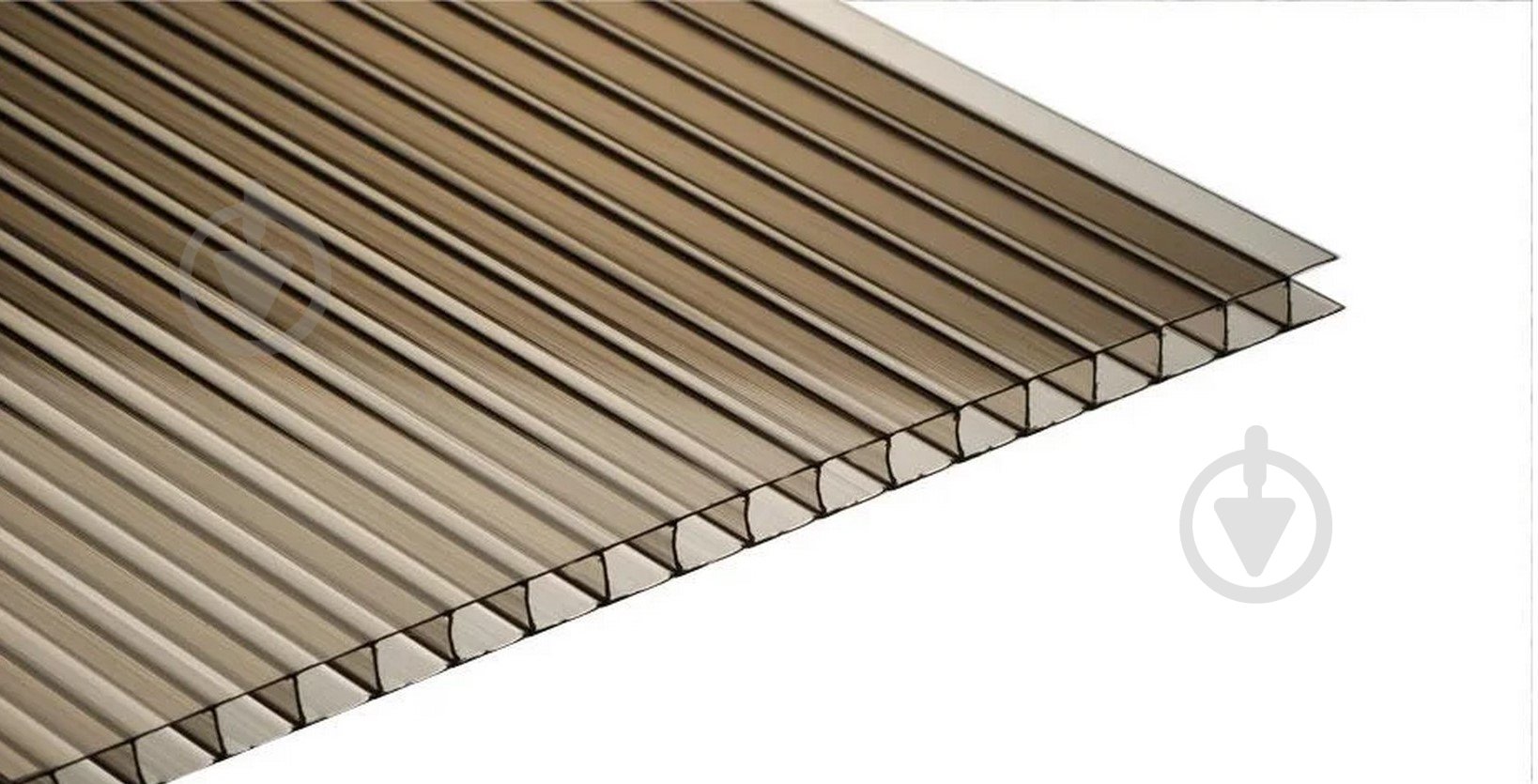 Поликарбонат сотовый PALRAM Onduclair 6 мм 1050x3000 бронзовый - фото 1 Поликарбонат сотовый PALRAM Onduclair 6 мм 1050x3000 бронзовый - фото 1