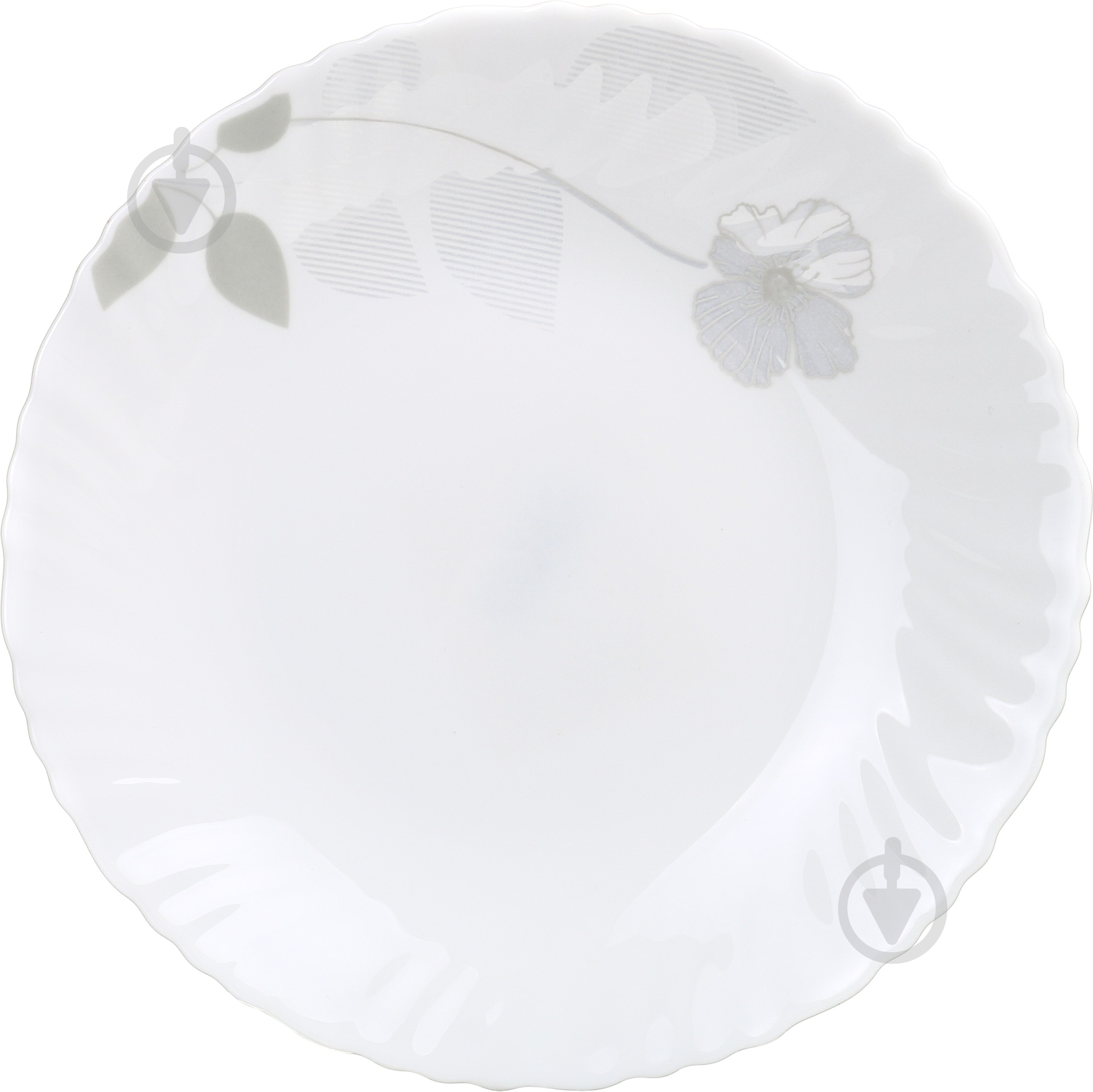 Тарелка десертная Luna Silver flower 21,5 см LHP85 - фото 1