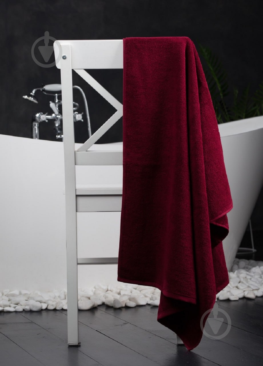 Полотенце махровое 100x150 см бордовый IDEAL TEXTILE - фото 2 Полотенце махровое 100x150 см бордовый IDEAL TEXTILE - фото 2