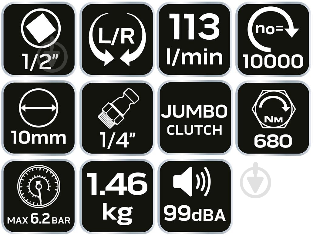 Гайковерт пневматический NEO tools 14-006 - фото 7