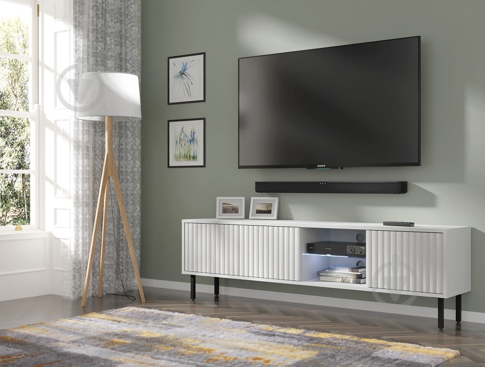 Тумба под ТВ BIM Furniture Mita 3д 1560x310x310 мм белый матовый(MITA_TV_STAND_156_WHITE_MAT) - фото 10 Тумба под ТВ BIM Furniture Mita 3д 1560x310x310 мм белый матовый(MITA_TV_STAND_156_WHITE_MAT) - фото 10