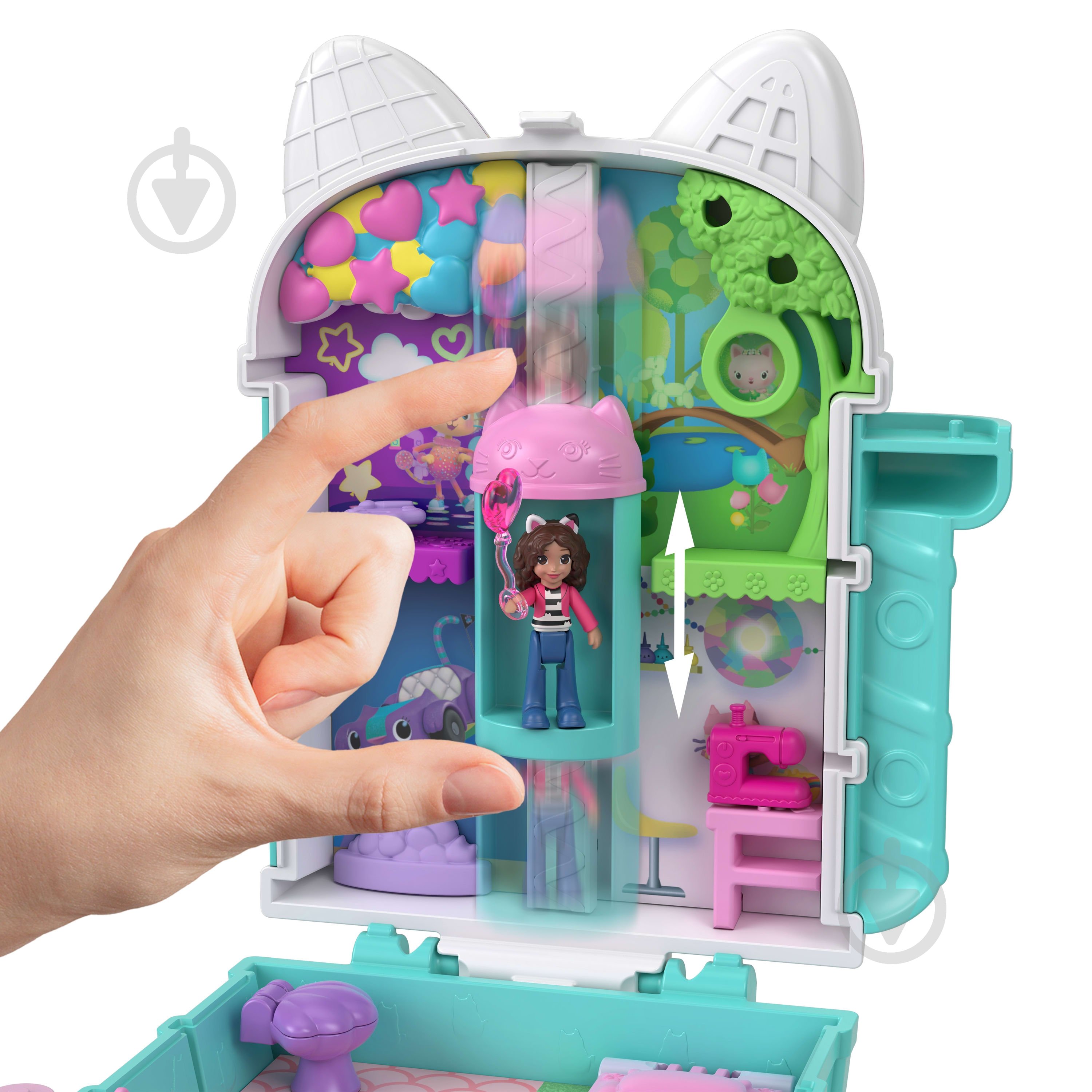 Ігровий набір Polly Pocket Ляльковий будиночок Габбі від Polly Pocket JFV02 - фото 2 Ігровий набір Polly Pocket Ляльковий будиночок Габбі від Polly Pocket JFV02 - фото 2