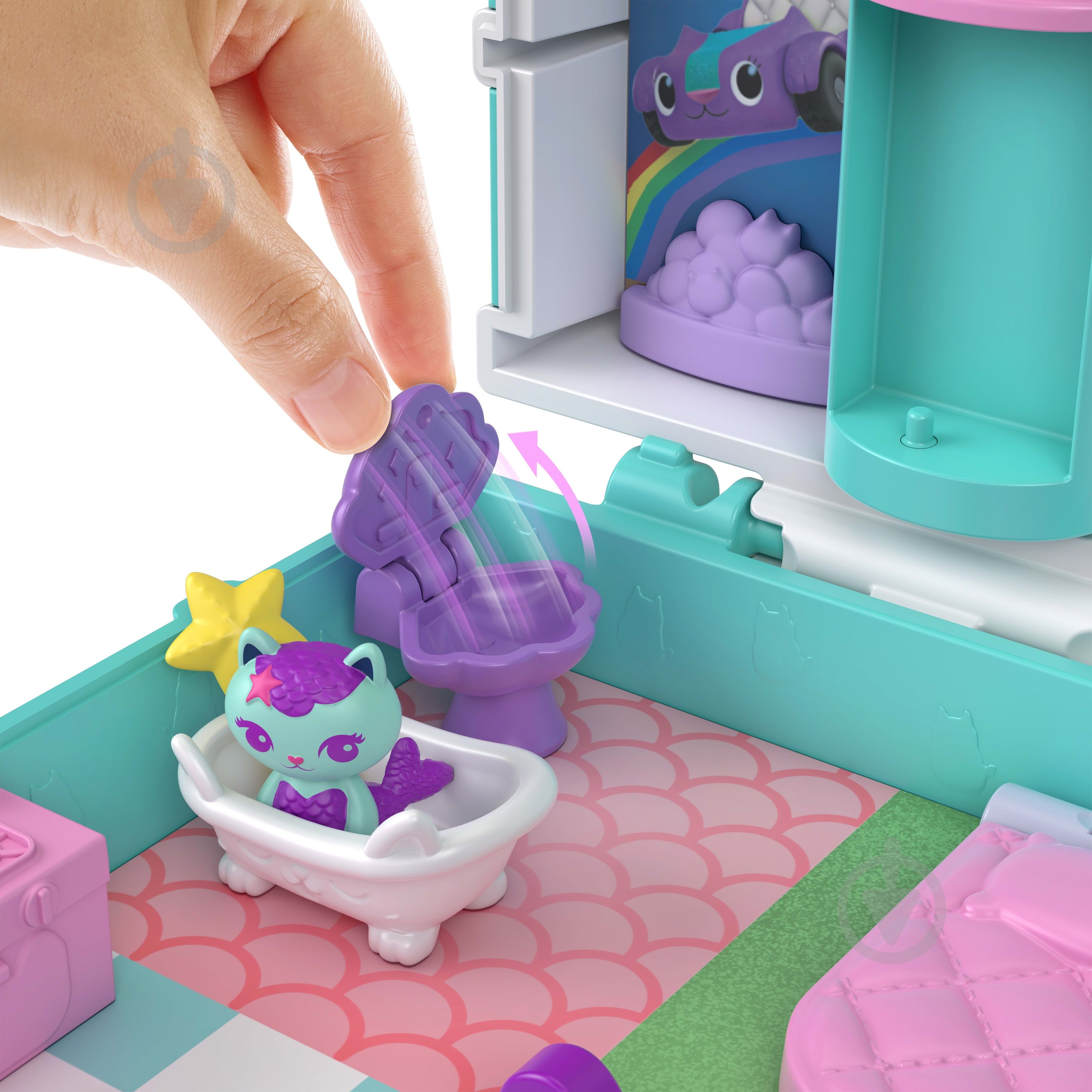 Ігровий набір Polly Pocket Ляльковий будиночок Габбі від Polly Pocket JFV02 - фото 3 Ігровий набір Polly Pocket Ляльковий будиночок Габбі від Polly Pocket JFV02 - фото 3