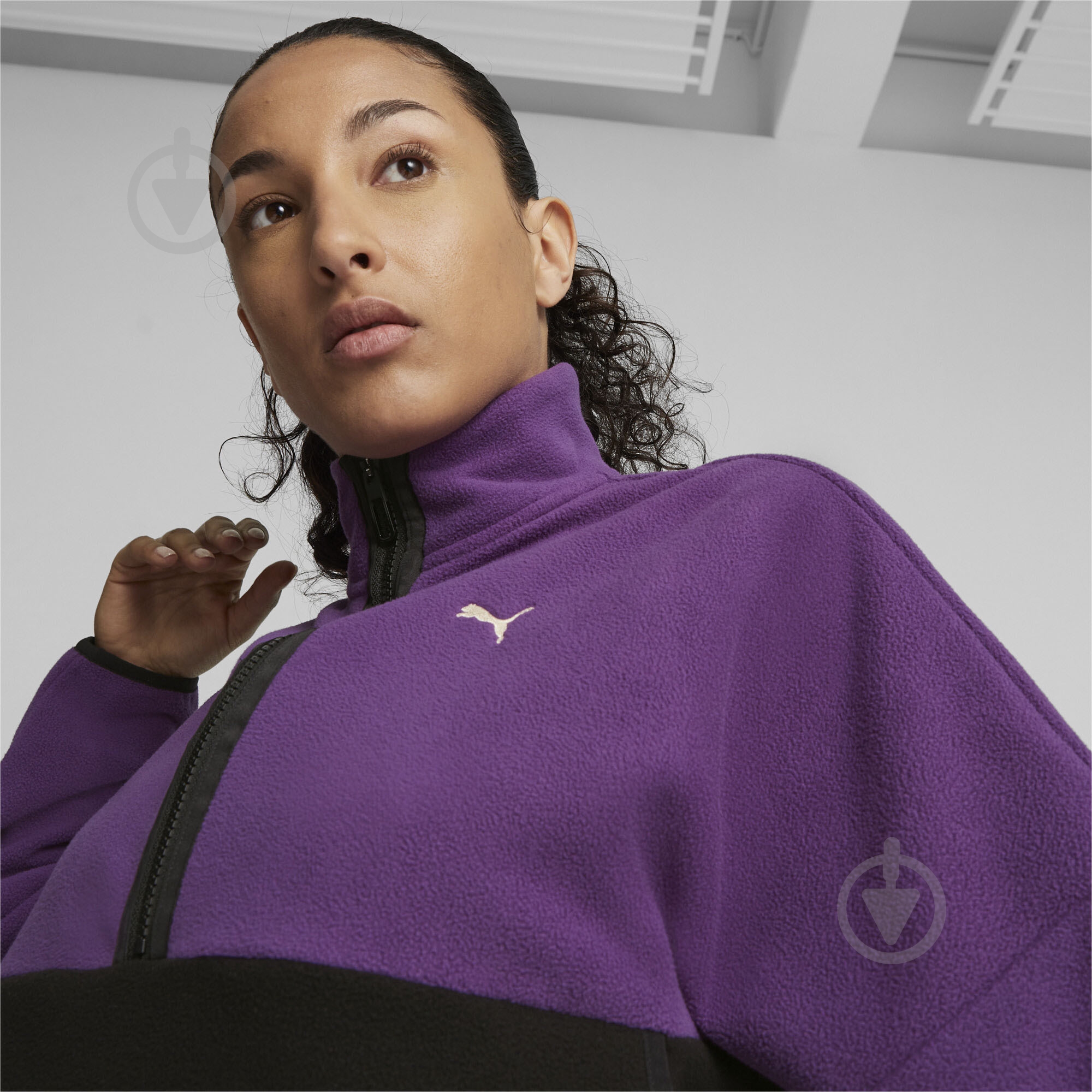 Свитшот Puma PUMA FIT POLAR FLEECE 1/2 ZIP 52385728 р.S фиолетовый - фото 5 Свитшот Puma PUMA FIT POLAR FLEECE 1/2 ZIP 52385728 р.S фиолетовый - фото 5