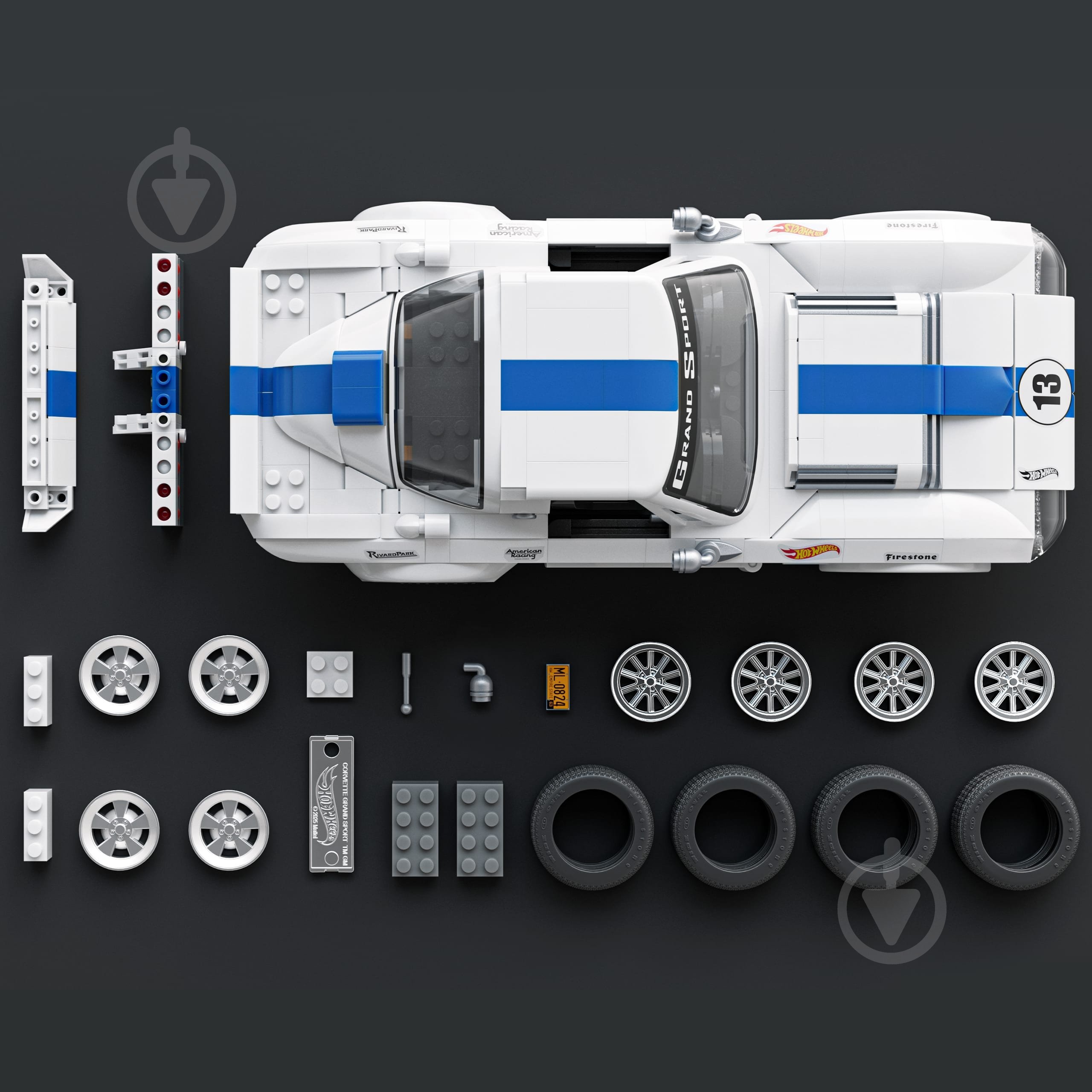 Конструктор Mattel Brick Shop "Corvette Grand Sport" серии "Elite" JGR31 - фото 3 Конструктор Mattel Brick Shop "Corvette Grand Sport" серии "Elite" JGR31 - фото 3