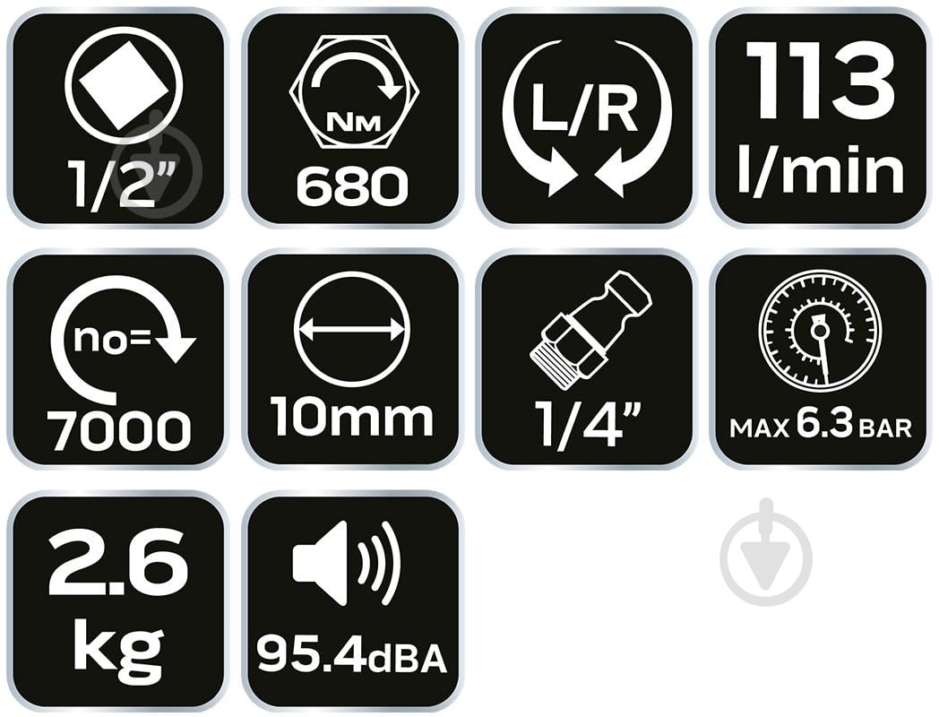 Гайковерт пневматический NEO tools 14-500 - фото 10