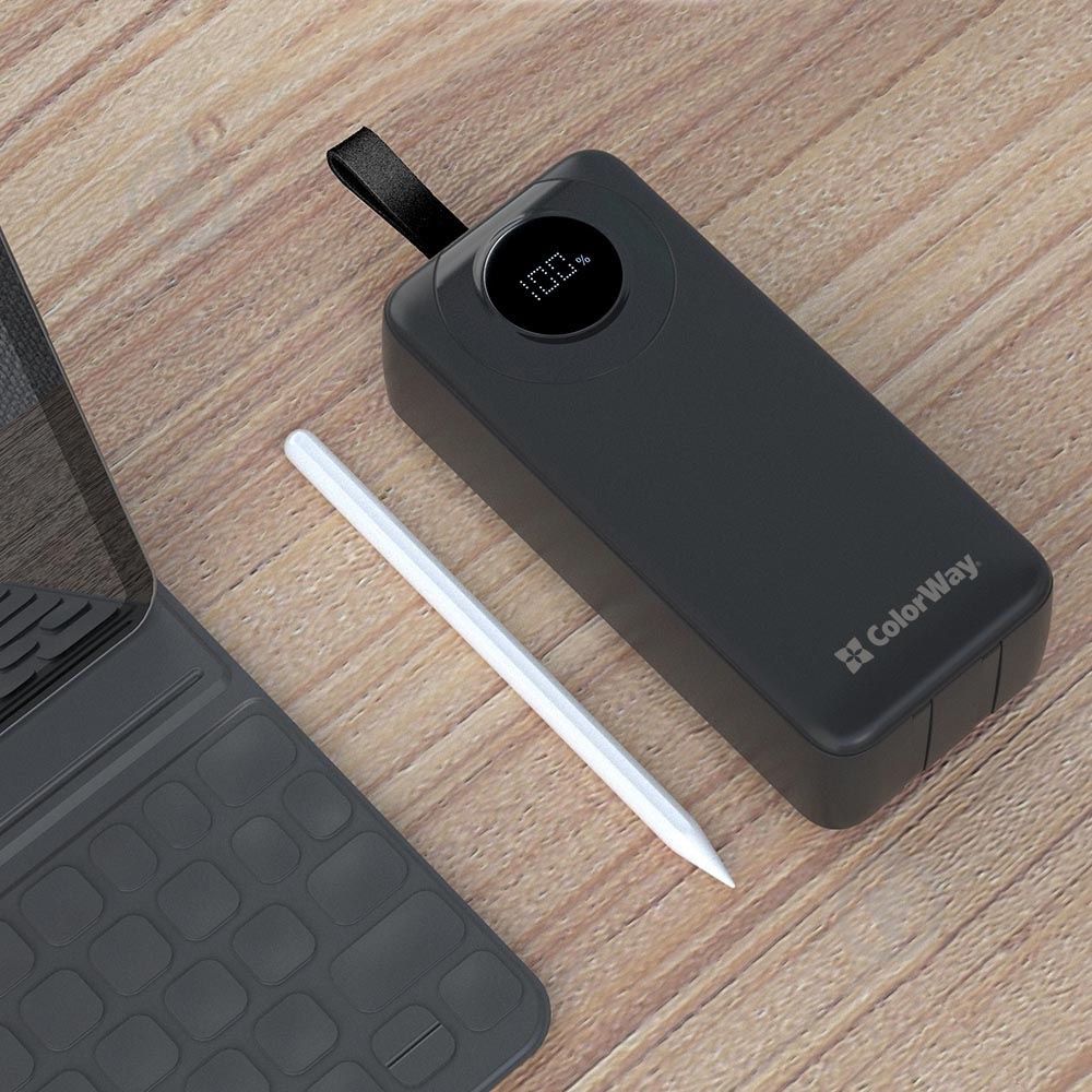 Повербанк ColorWay EnergyPlus 30000 mAh black (CW-PB300LPB4BK-PDD) - фото 7