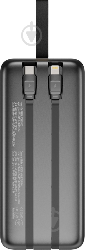 Повербанк ColorWay Digital Display 50000 mAh black (CW-PB500LPC5BK-PDD) - фото 3
