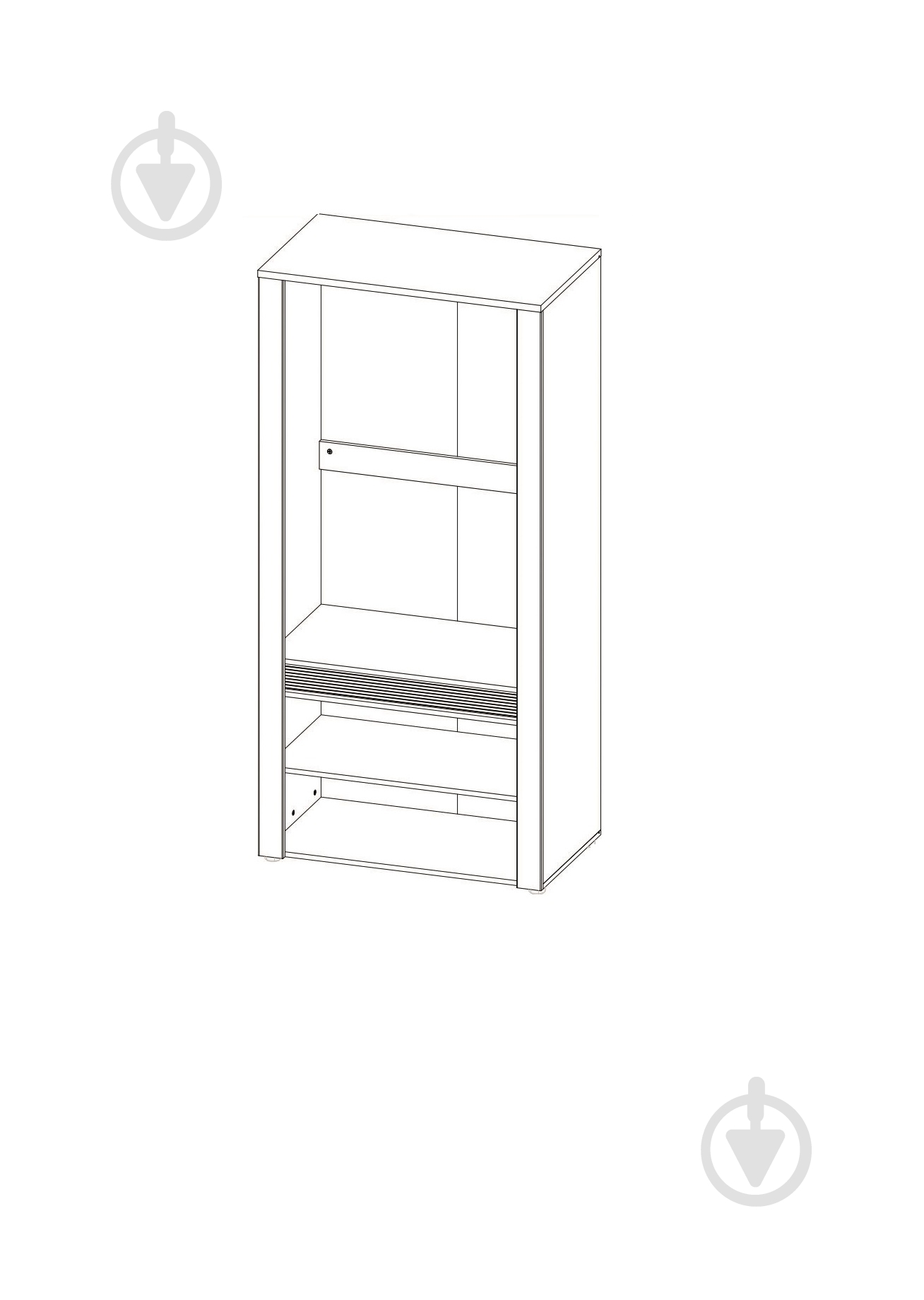 Шкаф SOKME 4Д Санди дуб гранд - фото 2