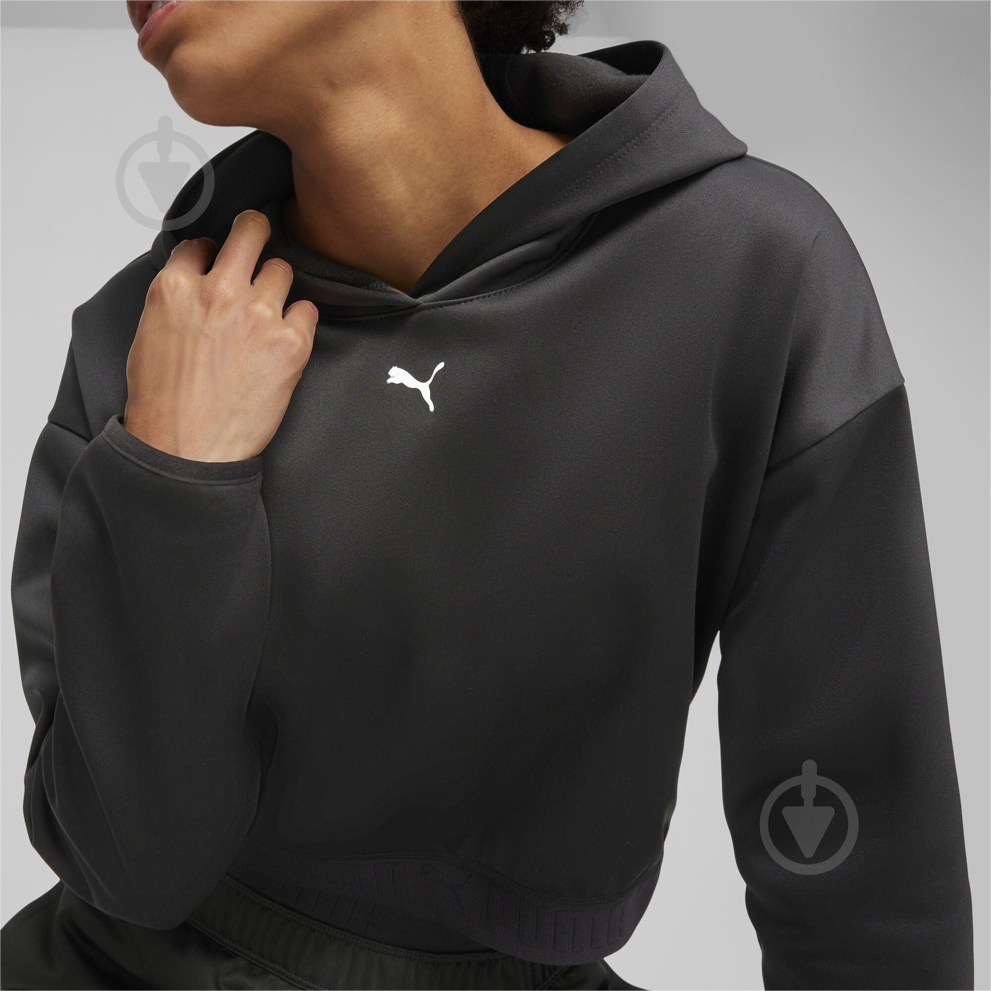Джемпер Puma PUMA STRONG POWER FLEECE HOODIE 52387601 р.M черный - фото 5