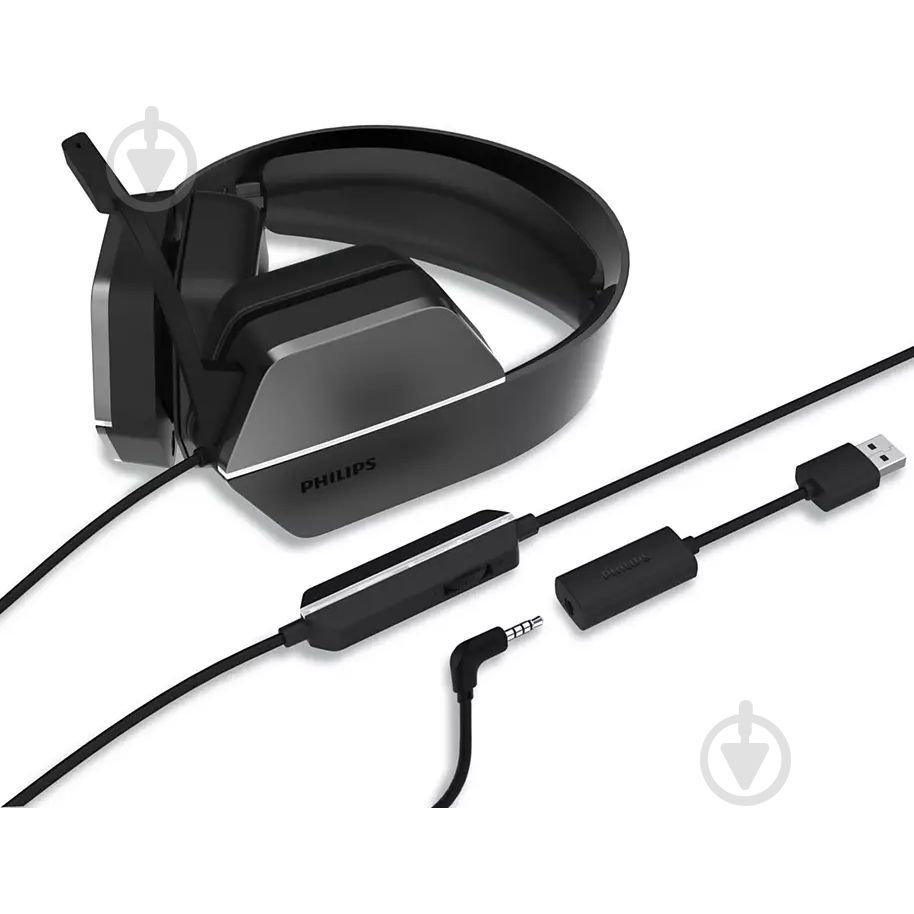 Гарнітура ігрова Philips black (TAG4106BK/00) - фото 2