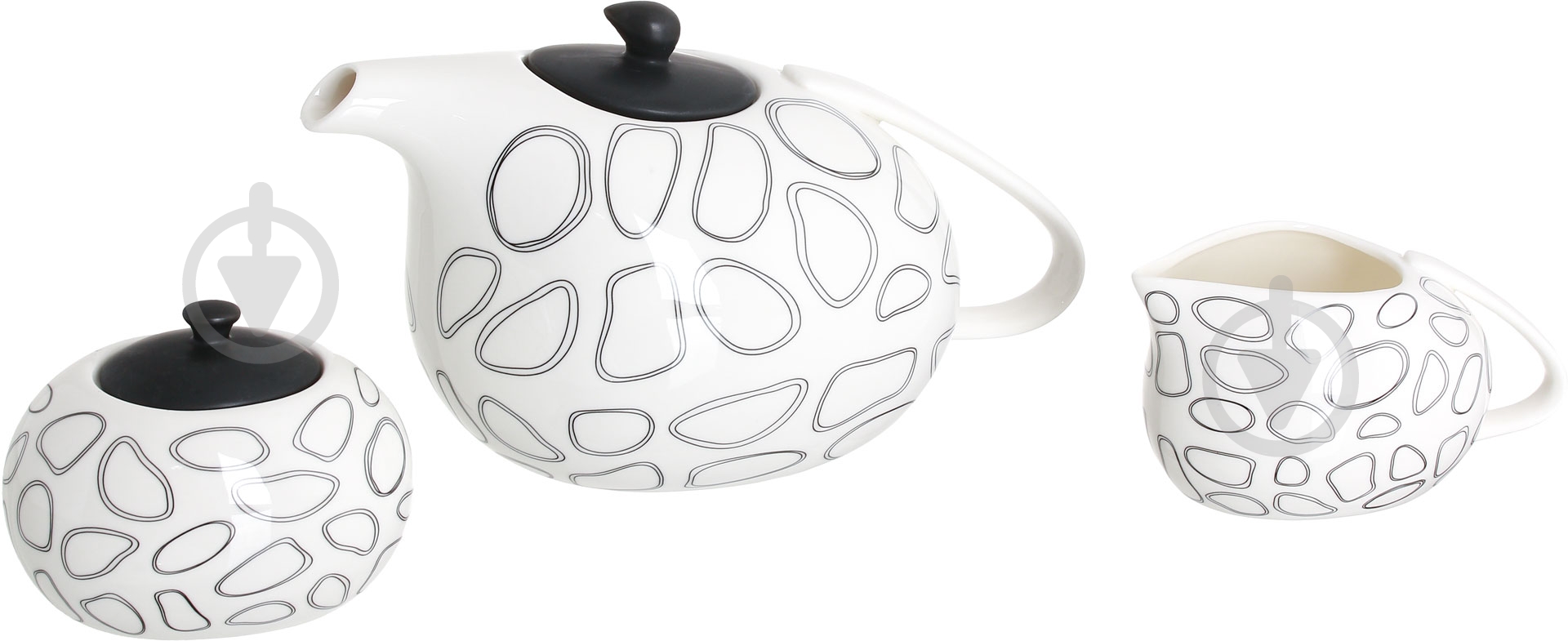 Набор для чая Fiora Stone 3 предмета (HJ5308-JB3-296M-341) - фото 1 Набор для чая Fiora Stone 3 предмета (HJ5308-JB3-296M-341) - фото 1