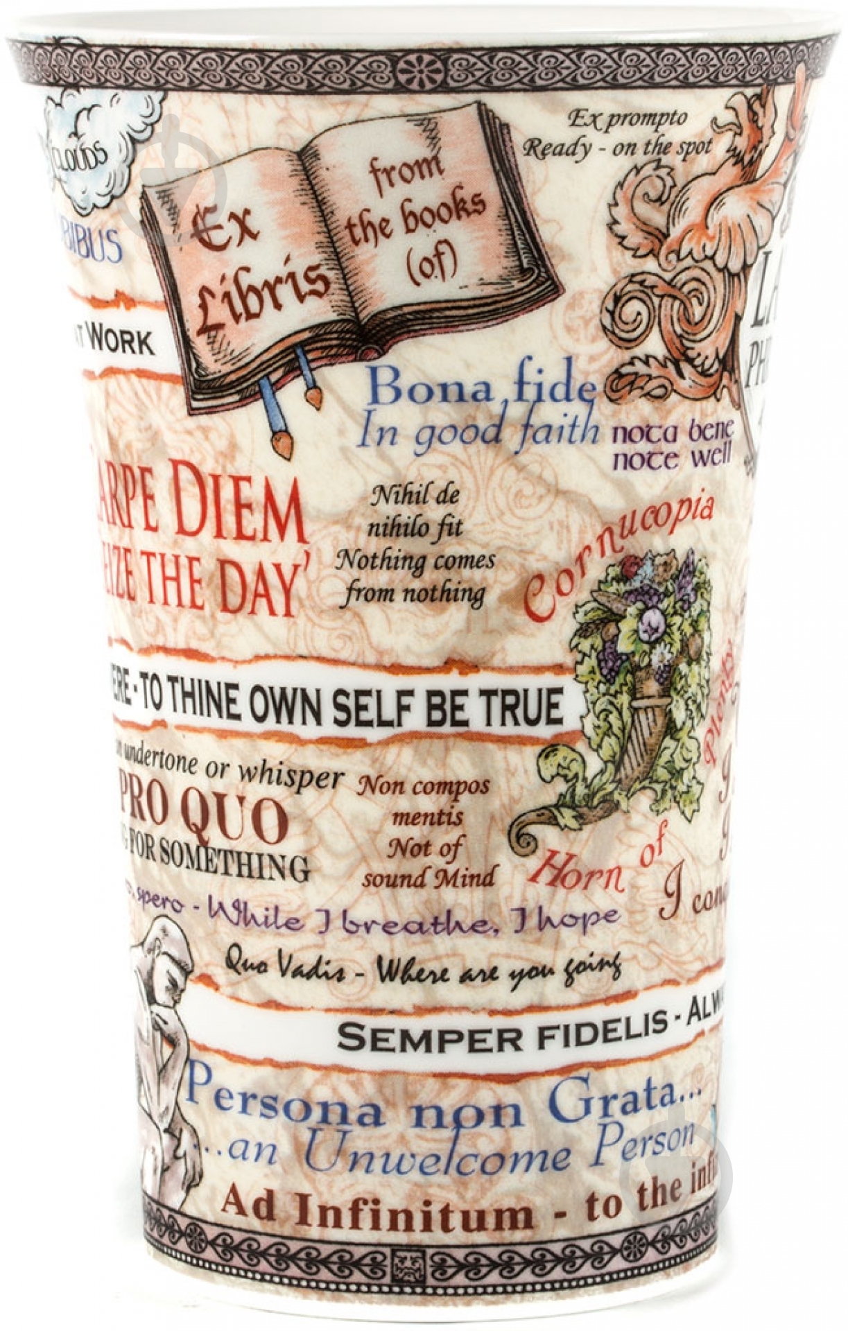 Чашка Dunoon Latin phrases 500 мл - фото 1