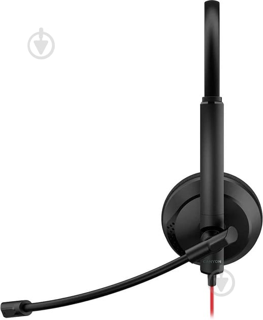 Гарнитура Canyon HS-07 PC Mic 3.5/USB black (CNS-HS07B) - фото 4