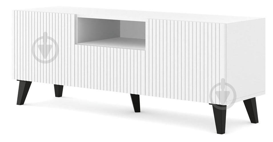 Тумба под ТВ BIM Furniture Ravenna 2д1ш 1500x560x420 мм черный матовый/белый (RAVENNA_PB_FOILED_MDF_TV_STAND) - фото 1 Тумба под ТВ BIM Furniture Ravenna 2д1ш 1500x560x420 мм черный матовый/белый (RAVENNA_PB_FOILED_MDF_TV_STAND) - фото 1