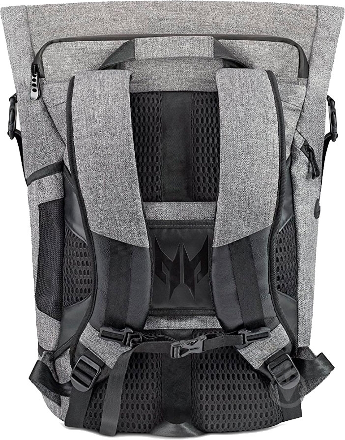 Рюкзак Acer Predator Rolltop Backpack PBG6A1 15" grey (NP.BAG1A.290) - фото 2 Рюкзак Acer Predator Rolltop Backpack PBG6A1 15" grey (NP.BAG1A.290) - фото 2