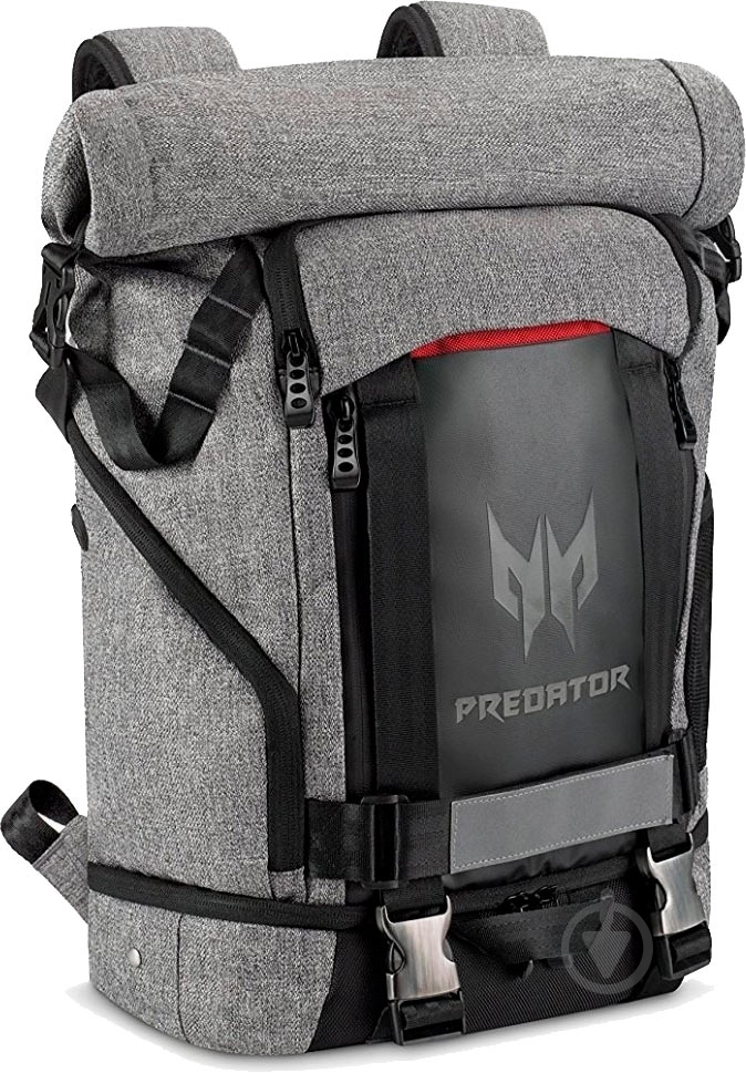 Рюкзак Acer Predator Rolltop Backpack PBG6A1 15" grey (NP.BAG1A.290) - фото 3 Рюкзак Acer Predator Rolltop Backpack PBG6A1 15" grey (NP.BAG1A.290) - фото 3