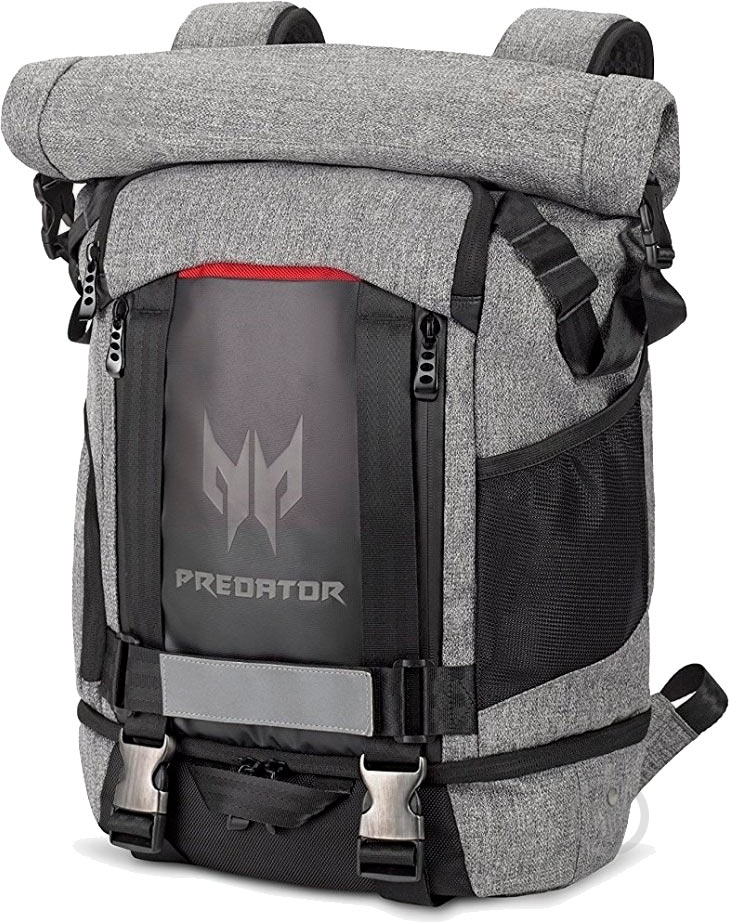 Рюкзак Acer Predator Rolltop Backpack PBG6A1 15" grey (NP.BAG1A.290) - фото 4 Рюкзак Acer Predator Rolltop Backpack PBG6A1 15" grey (NP.BAG1A.290) - фото 4