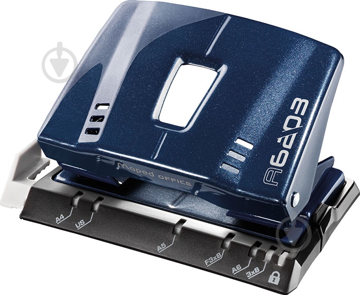 Дырокол Advanced metal MP.620312 синий Maped - фото 1 Дырокол Advanced metal MP.620312 синий Maped - фото 1