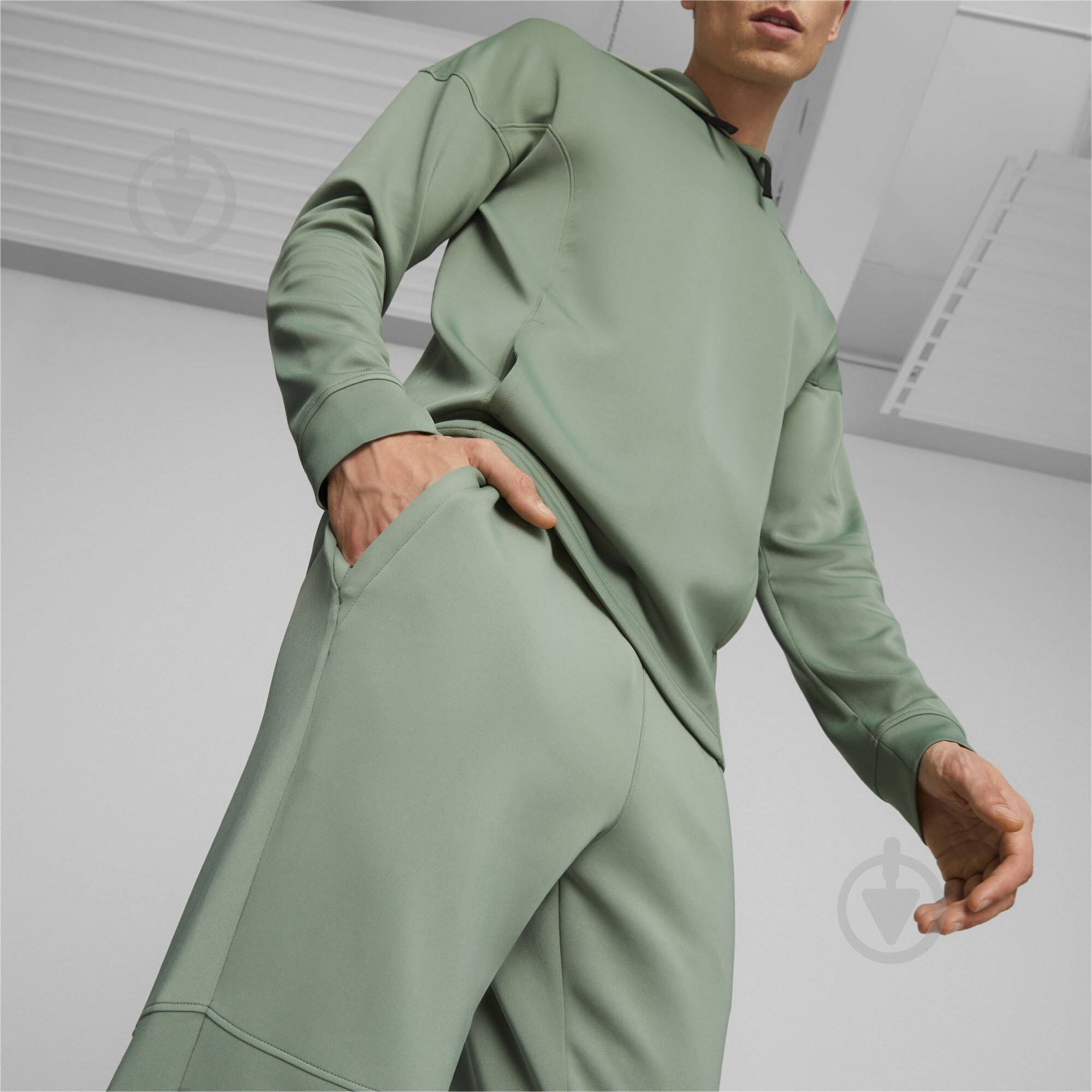 Брюки Puma PUMA FIT DOUBLE KNIT JOGGER 52387844 р. M зеленый - фото 5