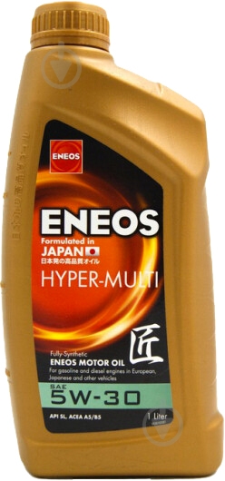 Моторна олива синтетична ENEOS Hyper-Multi 5W-30 1 л (EU0033401N) - фото 1