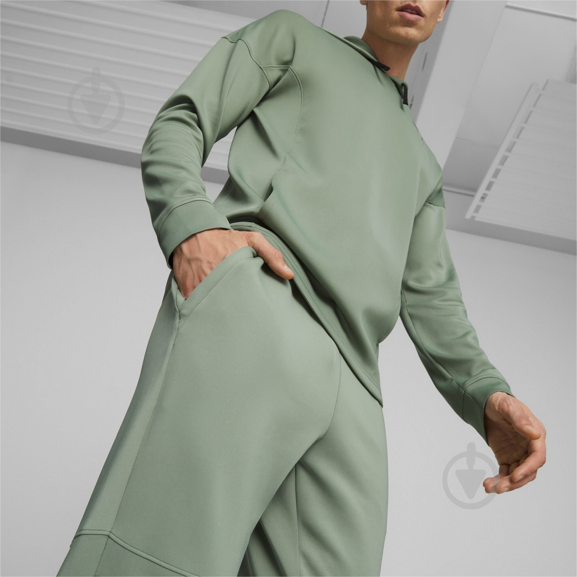 Брюки Puma PUMA FIT DOUBLE KNIT JOGGER 52387844 р. S зеленый - фото 5 Брюки Puma PUMA FIT DOUBLE KNIT JOGGER 52387844 р. S зеленый - фото 5