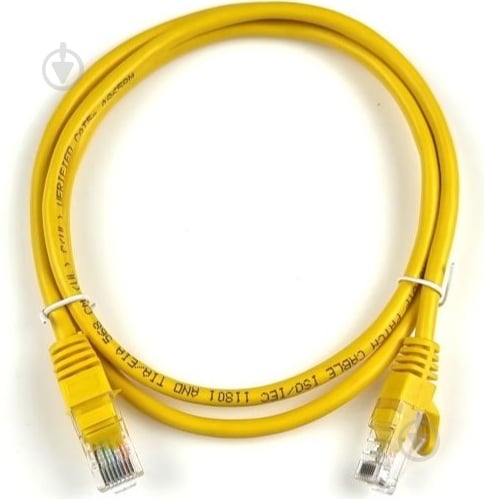 Патч-корд Profix 4-0201YL RJ-45 UTP cat-5Е 1 м желтый - фото 1 Патч-корд Profix 4-0201YL RJ-45 UTP cat-5Е 1 м желтый - фото 1