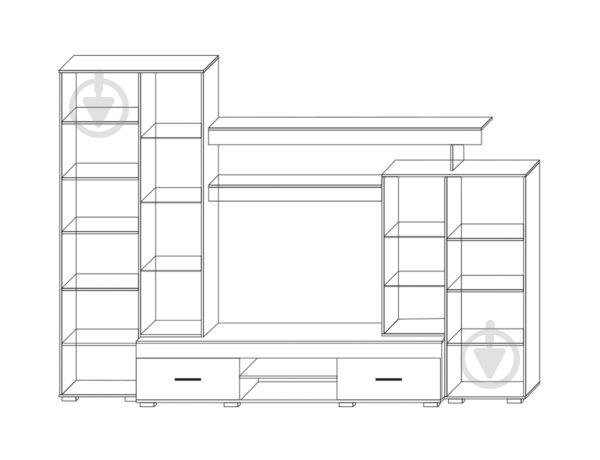 Стенка Марк SOKME венге/дуб родос - фото 2 Стенка Марк SOKME венге/дуб родос - фото 2