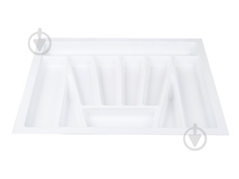 Лоток для столовых приборов Verso 630x430x40 мм фасад 700 мм пластиковый белый - фото 1