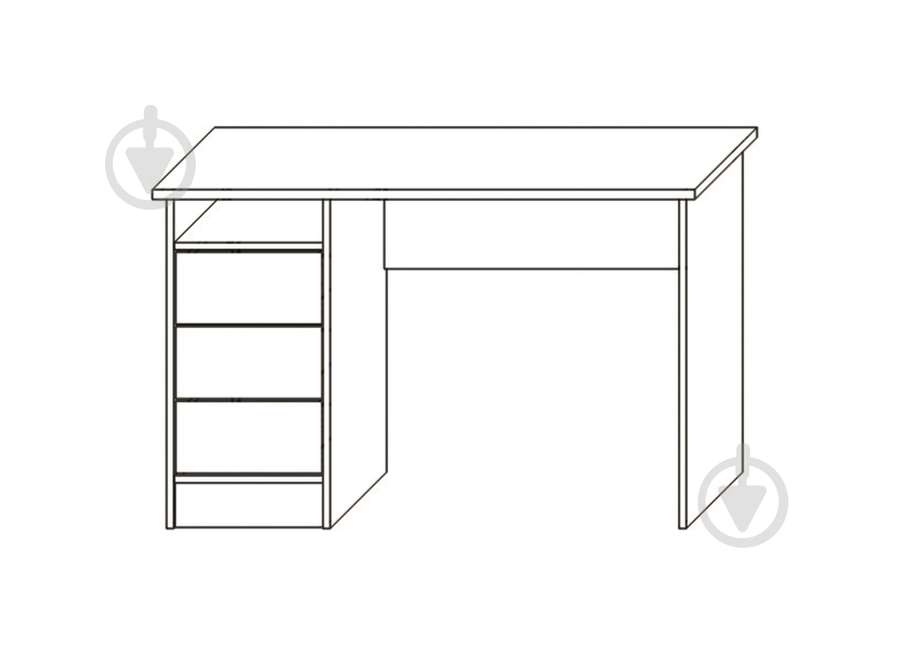 Стол письменный SOKME Студент белый - фото 7