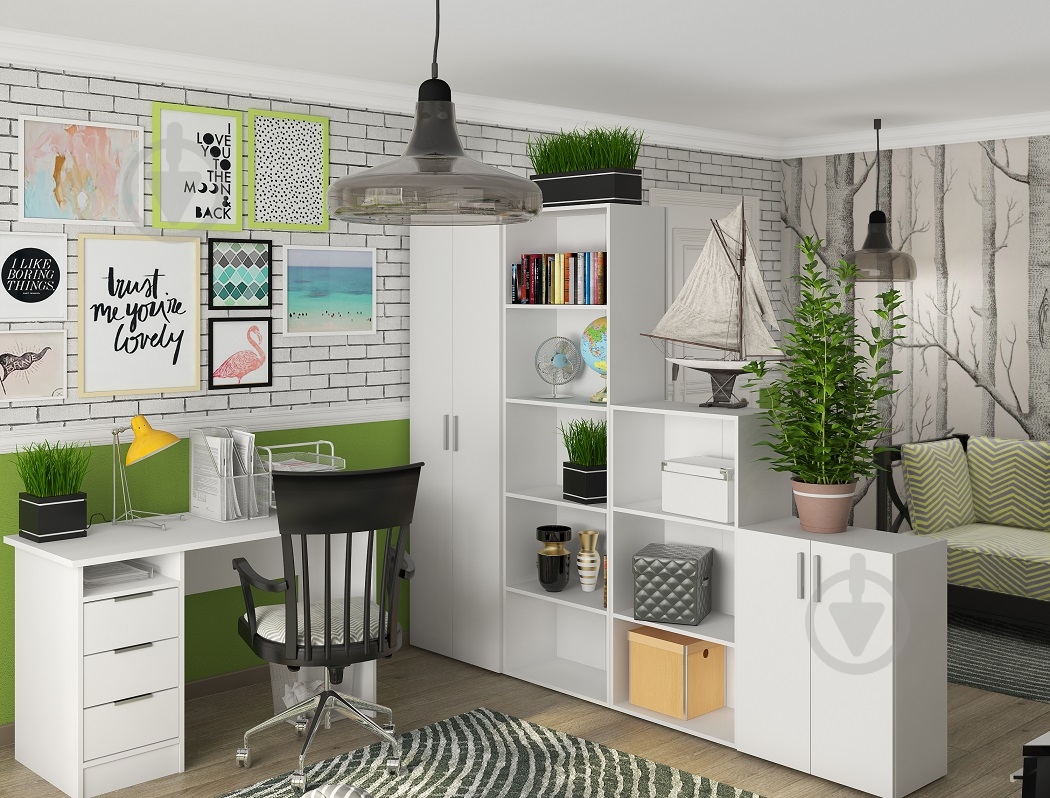 Стол письменный SOKME Студент белый - фото 5