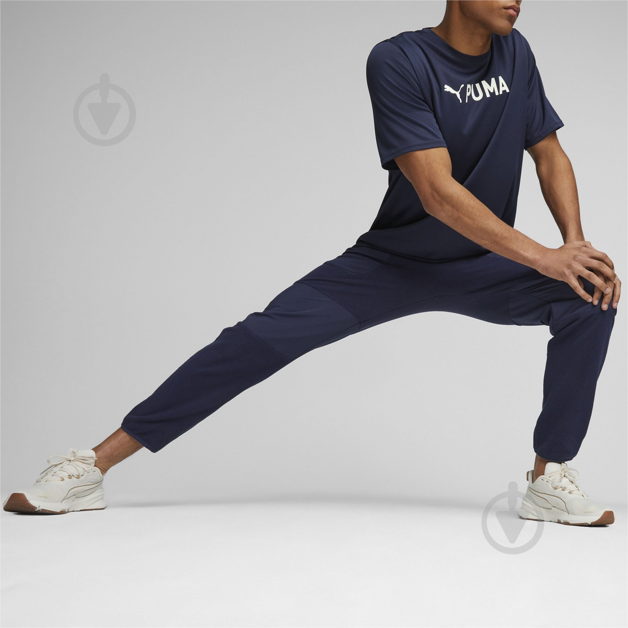Брюки Puma PUMA FIT HYBRID POLAR FLEECE/WOVEN PANT 52388906 р. 2XL синий - фото 3
