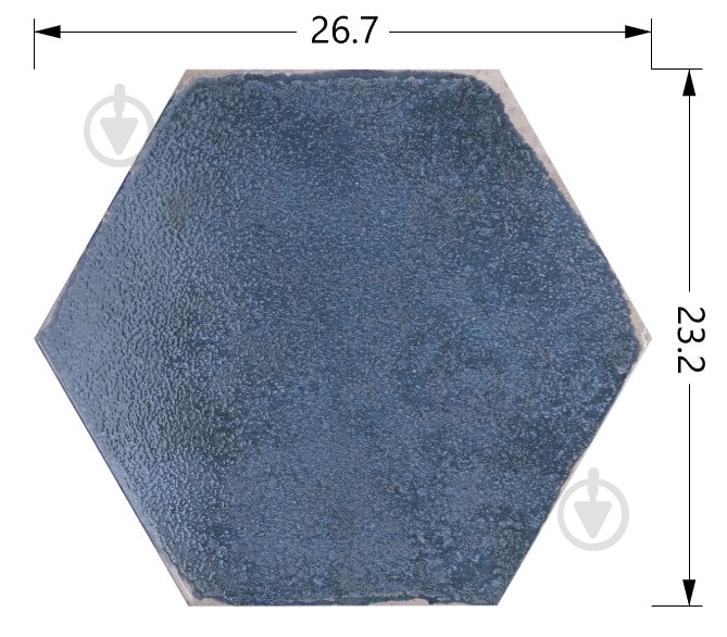 Плитка Cifre Oken Blue hex 23,2x26,7 - фото 2 Плитка Cifre Oken Blue hex 23,2x26,7 - фото 2