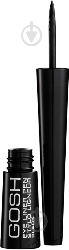 Подводка для глаз Gosh Liquid eyeliner Black 2,5 мл - фото 1 Подводка для глаз Gosh Liquid eyeliner Black 2,5 мл - фото 1