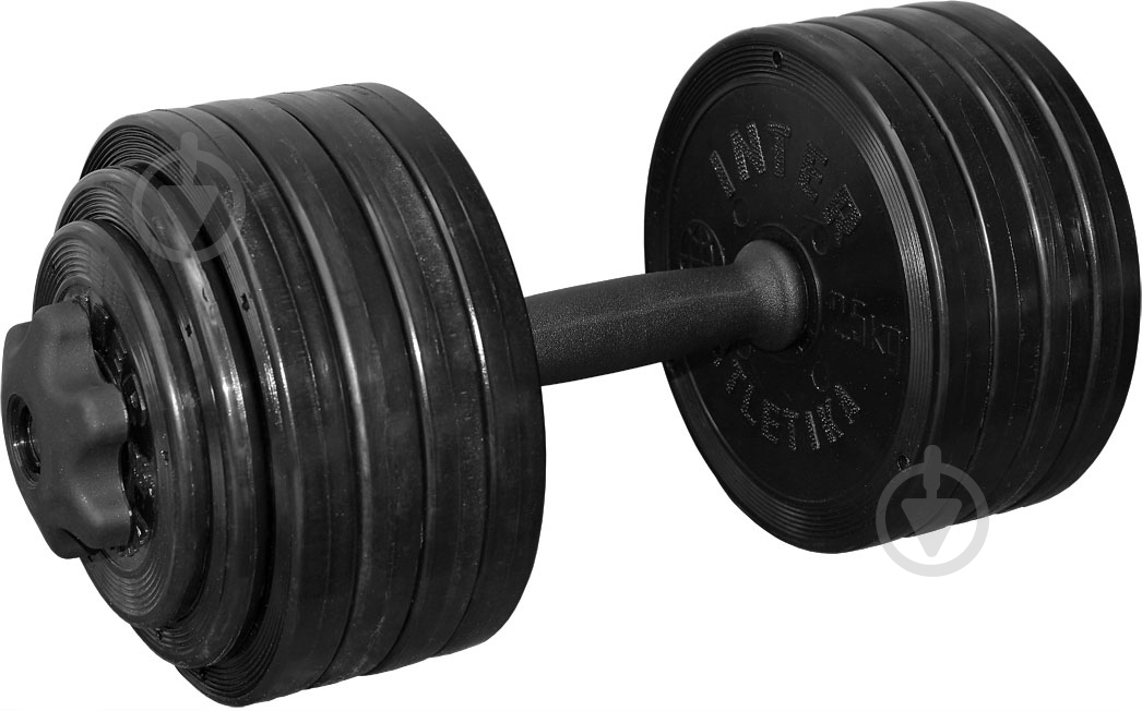 Гантель InterAtletika СТ 530.25 23,82 кг черный - фото 1