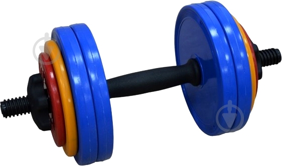 Гантель InterAtletika СТ 531.15 15 кг синий с черным - фото 1