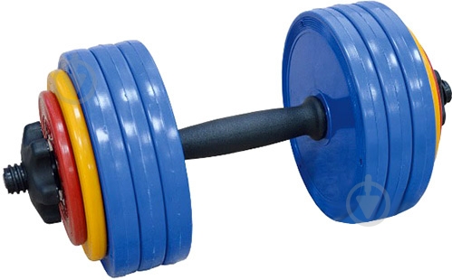 Гантель InterAtletika СТ 531.20 20 кг синий с черным - фото 2