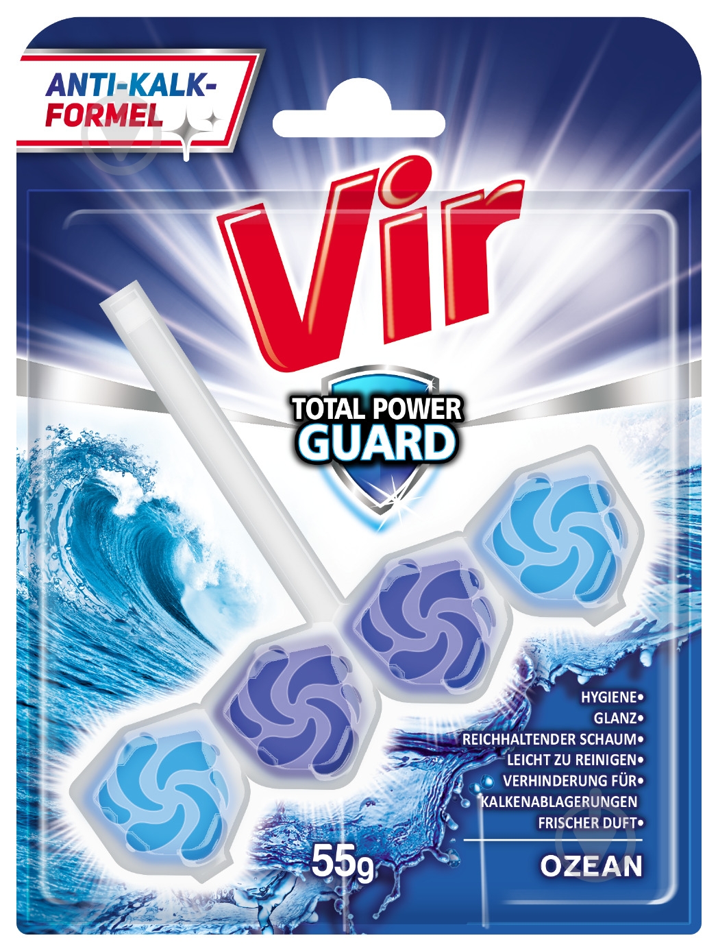 Туалетный блок VIR Total Power Guard Океан 55 г - фото 1