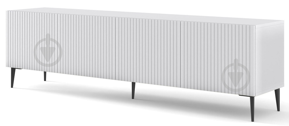 Тумба під ТВ BIM Furniture Ravenna 4д 2000x560x420 мм чорний/білий (RAVENNA_C_DIAMOND_MDF_HG_TV_ST) - фото 1 Тумба під ТВ BIM Furniture Ravenna 4д 2000x560x420 мм чорний/білий (RAVENNA_C_DIAMOND_MDF_HG_TV_ST) - фото 1