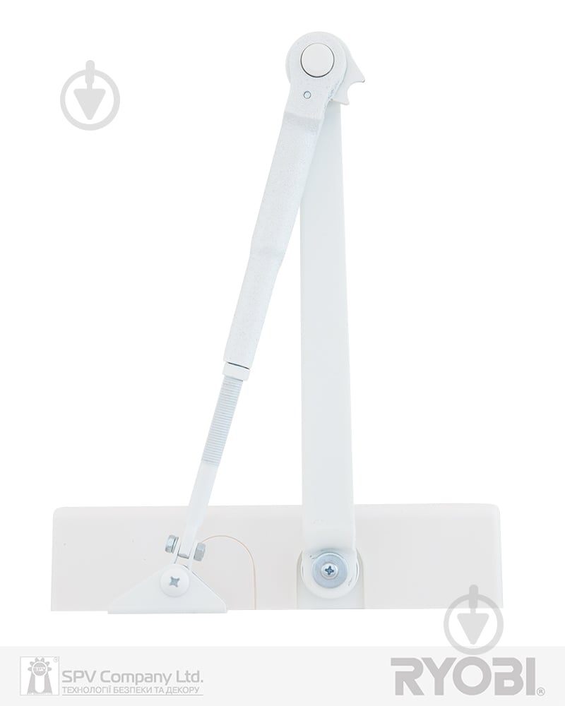 Доводчик дверний RYOBI DS-1554 стандартна тяга з фіксацією білий 80 кг - фото 4
