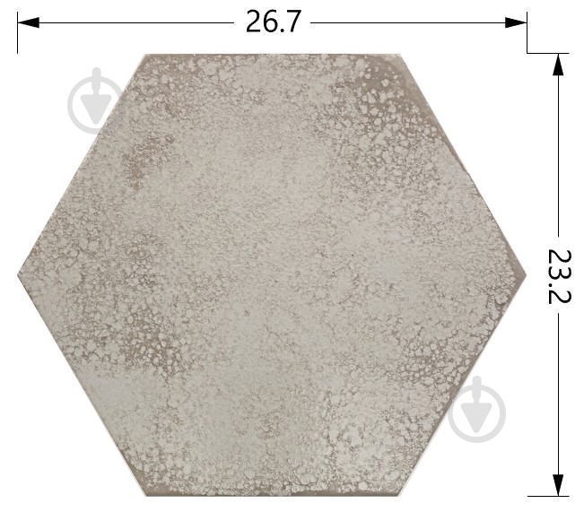 Плитка Cifre Oken Ivory hex 23,2x26,7 - фото 2