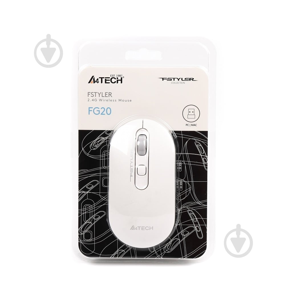 Мишка A4Tech FG20 (White) безпроводова 2000dpi - фото 6