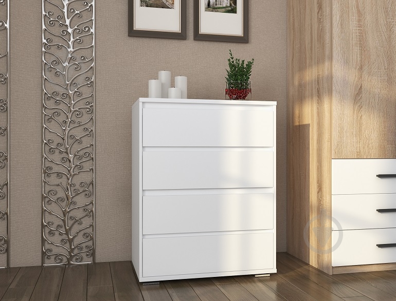 Комод SOKME Лайн 800x1030x480 мм белый/белый (00000055661 ) - фото 5