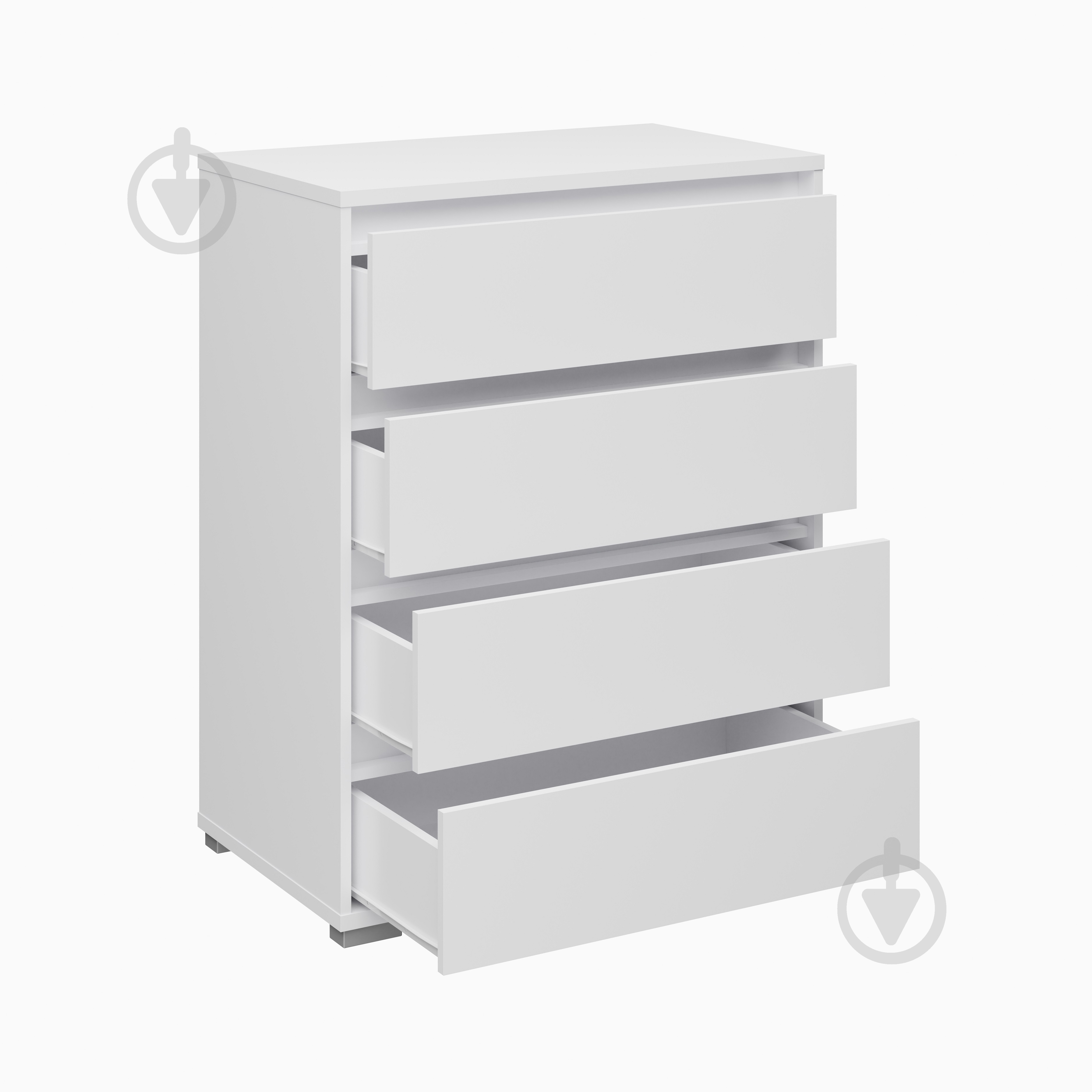 Комод SOKME Лайн 800x1030x480 мм белый/белый (00000055661 ) - фото 4